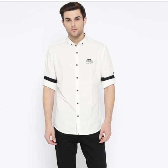 ED HARDY Men's Long Sleeve Button-Up Casual Shirt - White, X-Large - Picture 8 of 12